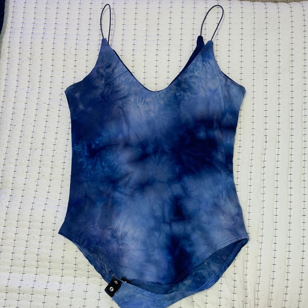 Blue Body Suit top